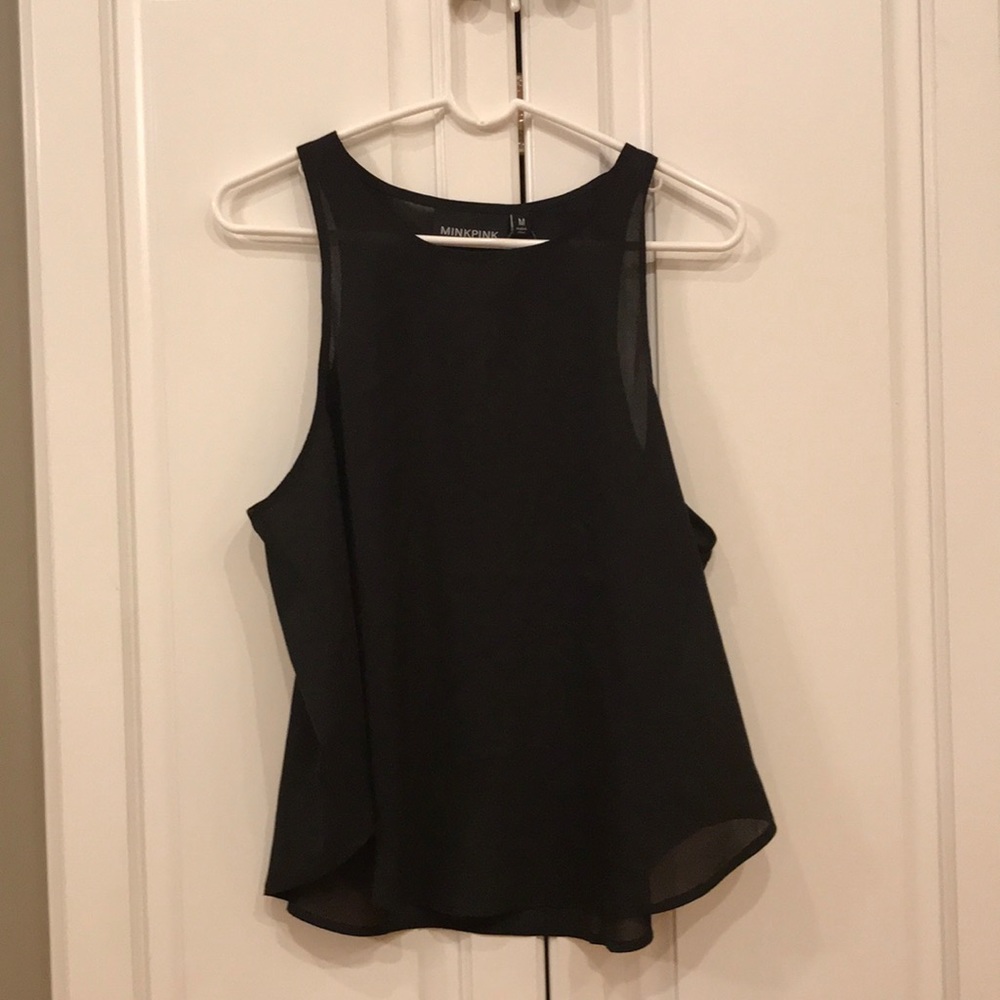 Minkpink Black Tank
